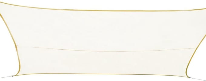 Hesperide schaduwdoek curacao - wit - 300 x 400 cm - rechthoek - waterafstotend - zonwering