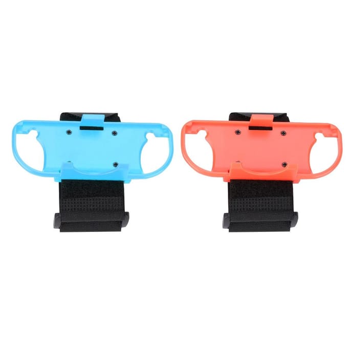 2 STUKS Danspolsband Polsband Armband Klein Handvat Voor Iplay NS Switch blue