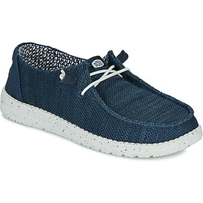 HEYDUDE Wendy Streetch Sox Instappers blauw - Maat 39