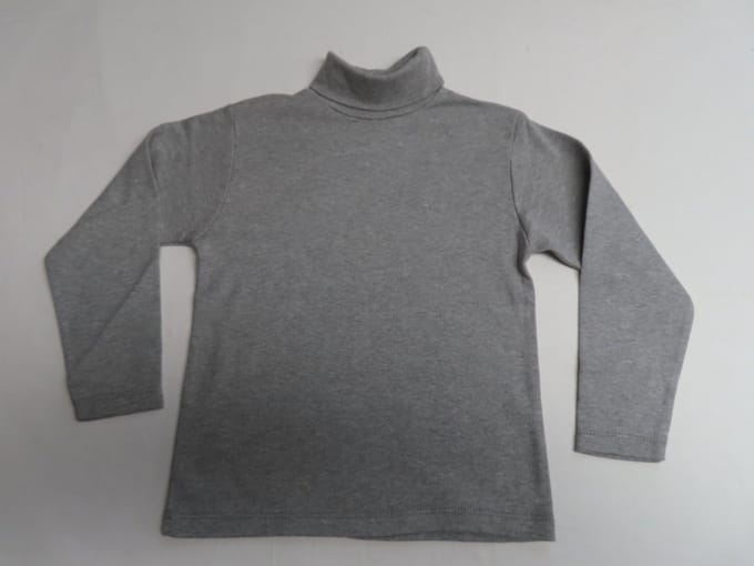 Trui - Sous pull - Unie - Grijst - Effen - 3 jaar 98