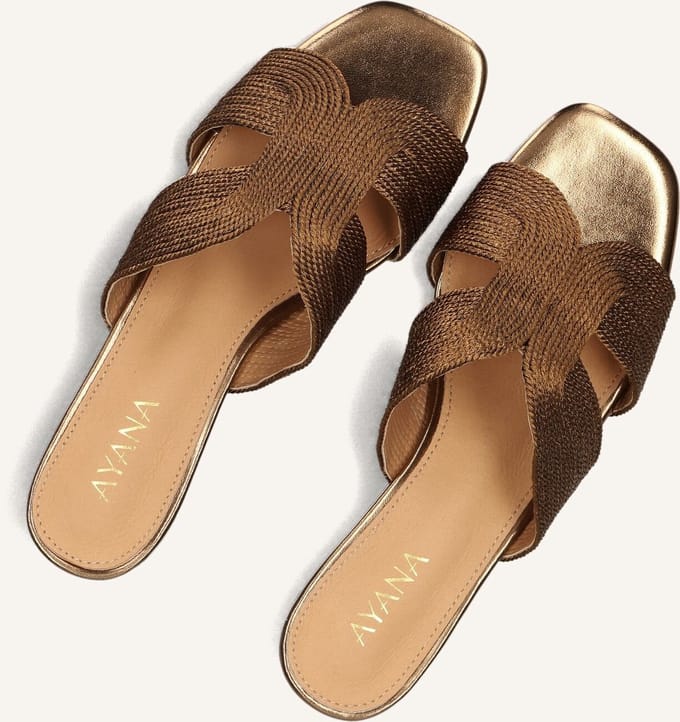 AYANA 0325-8 Slippers - Dames - Bronskleurig - Maat 37