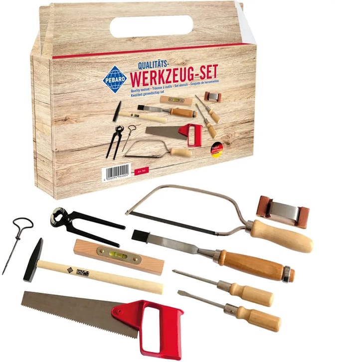 Pebaro speelgoed gereedschapsset met draagkoffer - multicolor speelgoed.
