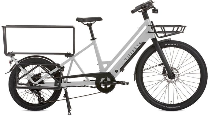 Villette La Famille elektrische longtail transportfiets 10 Ah wit