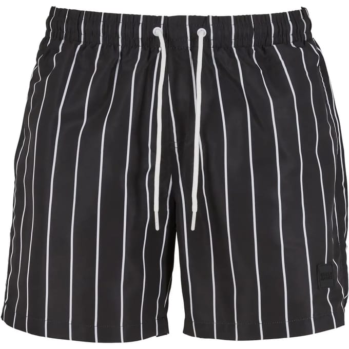 Urban Classics - Stripe Zwemshorts - L - Zwart
