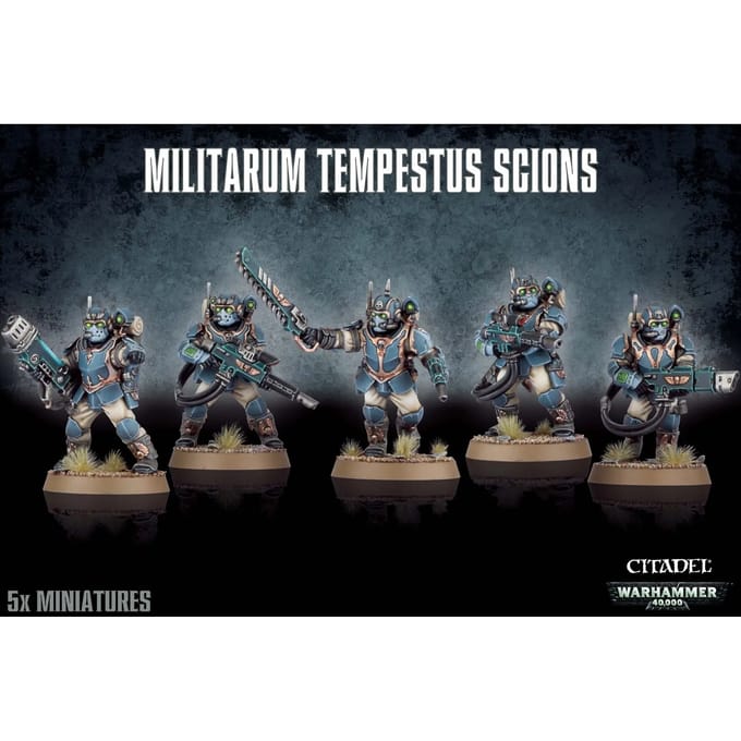 Beeldje Games Workshop Warhammer 40k - Astra Militarum Tempestus Scions Squad / Scions Squad