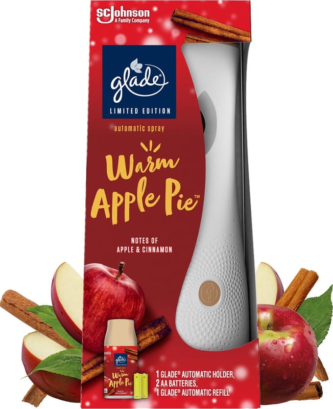 Glade Automatic Spray - Houder - Warm Apple Pie - Limited Edition - 269 ml