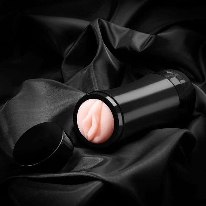 Vagina-Masturbator met vibratie, 19 cm