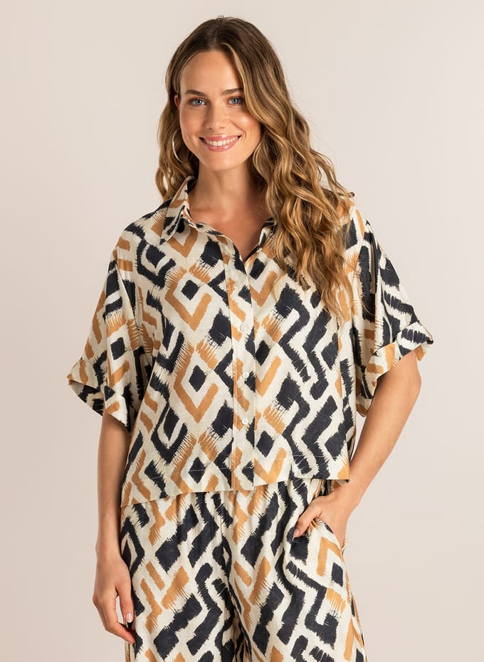 IVY BEAU Kenza One pieces - Sand/Multi-Colour - maat 40
