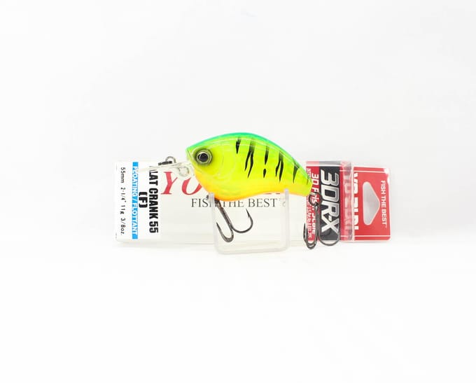 Yo Zuri 3DR-X Flat Crank 55F Drijvend kunstaas R1443-FT (8558) yellow