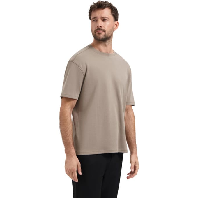 No Excess T-shirt Crewneck Solid Heavy Interlock Clay Größe: XXL | Basic T-Shirts Outlet | Herren