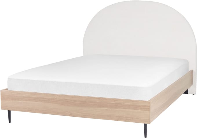 MILLAY - Bed - Gebroken wit - 160 x 200 cm - Polyester