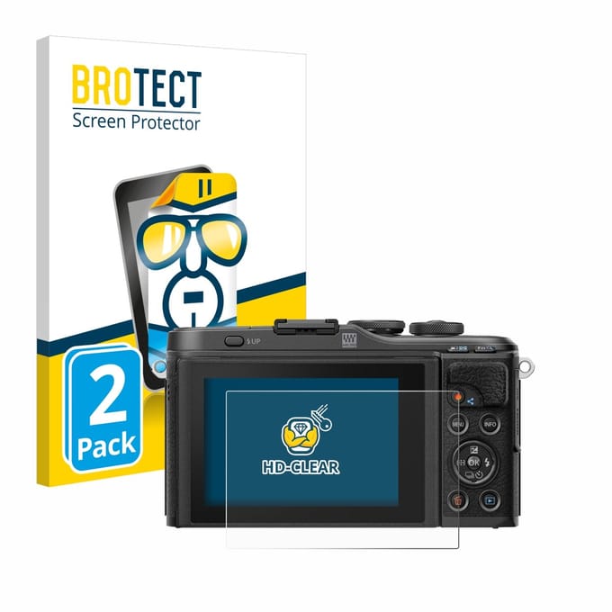 BROTECT - Screenprotector voor Olympus PEN E-PL10 - Folie Beschermfolie transparant 2 Stuks