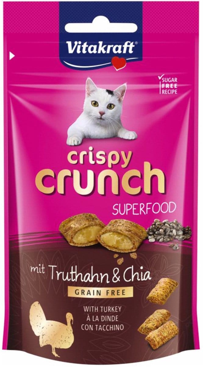 Vitakraft Crispy Crunch - Kalkoen & Chia
