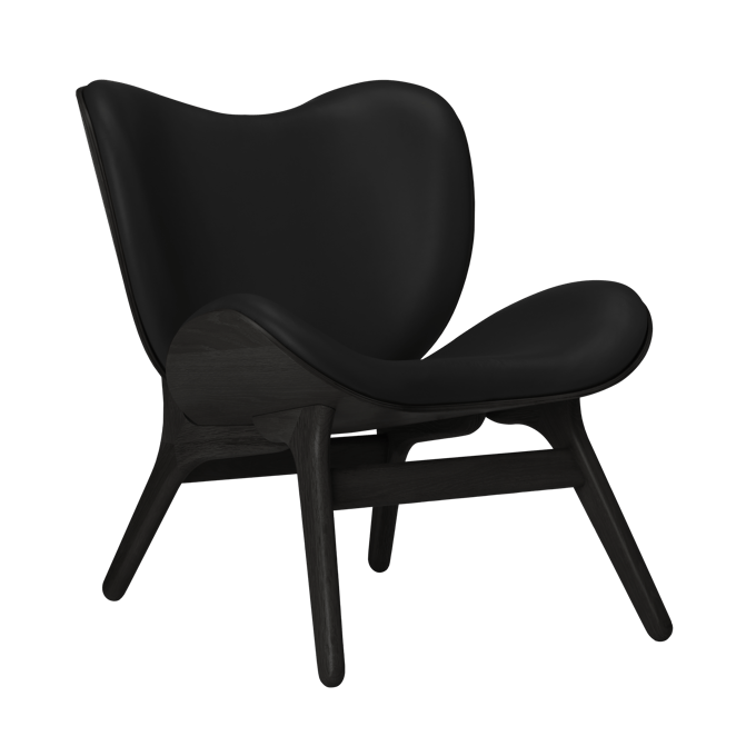 UMAGE A Conversation Piece fauteuil - eiken zwart - Leder Hope black
