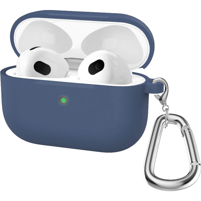 CaseBody Stevig Siliconen AirPods 3 Hoesje Donkerblauw