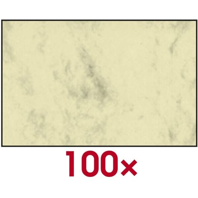 Visitekaart Sigel 3C 225grs - marmer beige pak 100st.