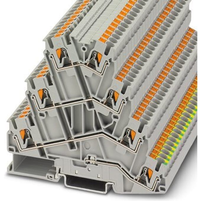 Phoenix Contact 3210542 Motoraansluitklem 5.2 mm Spanveer Grijs 50 stuk(s)