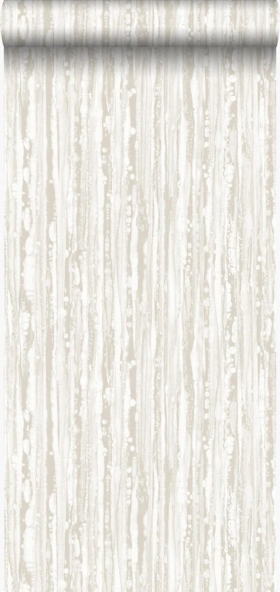 Origin Wallcoverings behang strepen gebroken wit - 53 cm x 10.05 m - 346639
