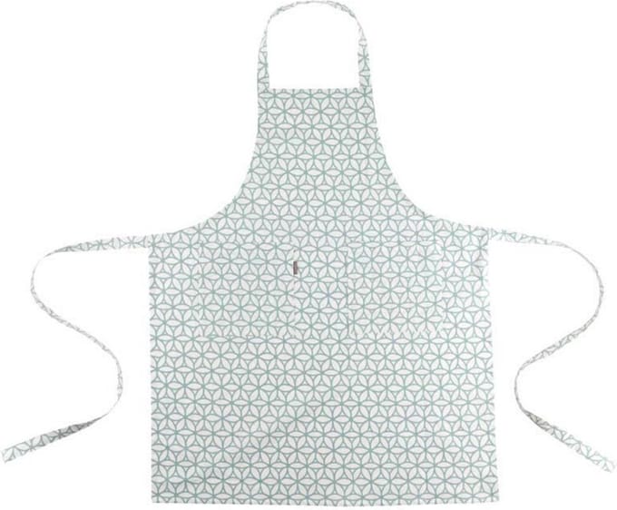 Katoenen Schort met Print Mint