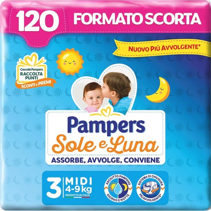 Midi Luiers Maat 3 (4-9 kg) - 120 Stuks - Ultra Absorberend en Betaalbaar
