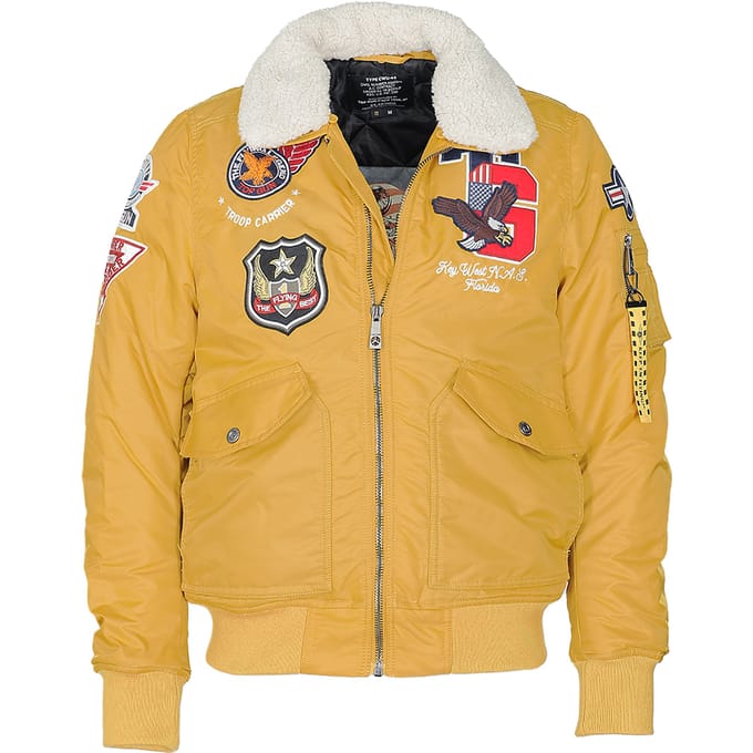 Top Gun bomberjack TG23002 met imitatiebontkraag