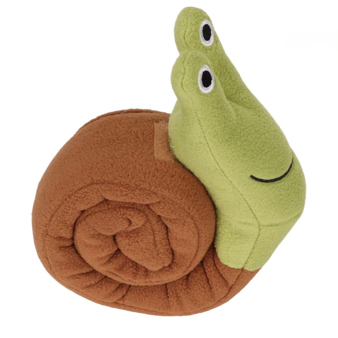 Slak Piepend Hondenspeelgoed Polyester Bijt Puzzel Interactief Puppy Kauwspeelgoed voor Honden beige