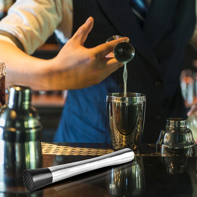 Roestvrijstalen Cocktailstamper Mojito Stampers Drankstamper IJs Verpletteren Bar Ideaal Barman white