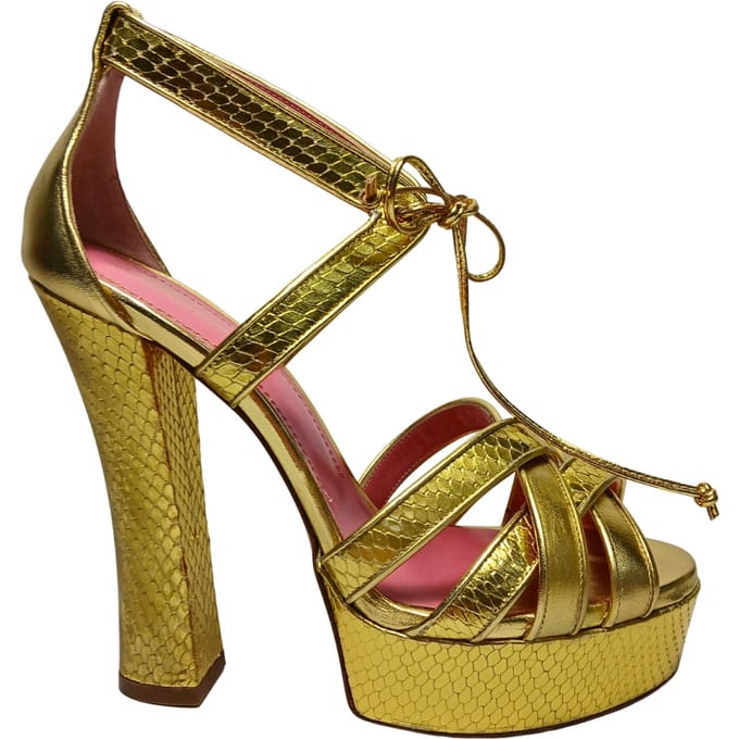5300_SN Blumarine Vrouw goud leer