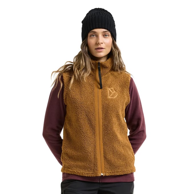 Dames mouwloze fleece met rits Didriksons Kiana