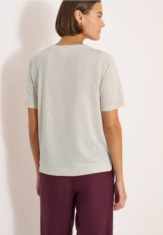 Shirt in linnen look