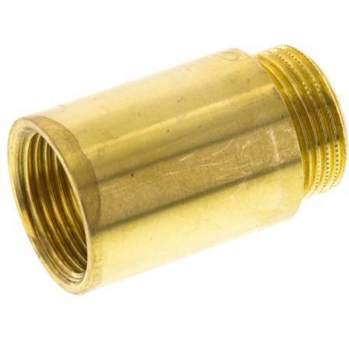 G 1'' F/M Messing Verlengstuk DIN 3523 - 50 mm - FL2S-FM-B-100G-50L
