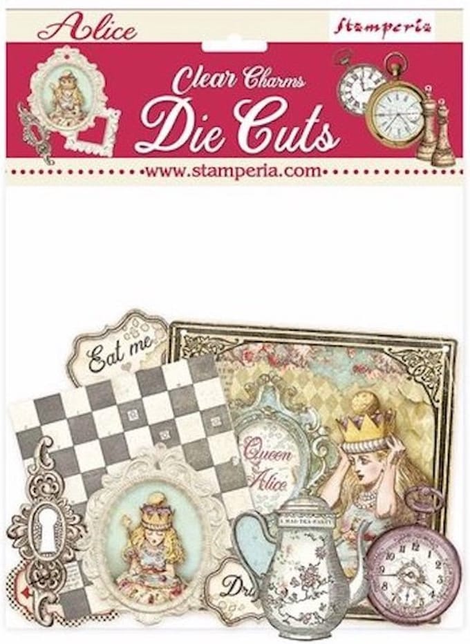 Stamperia - Alice Charms Clear Die Cuts (DFLDCP18)