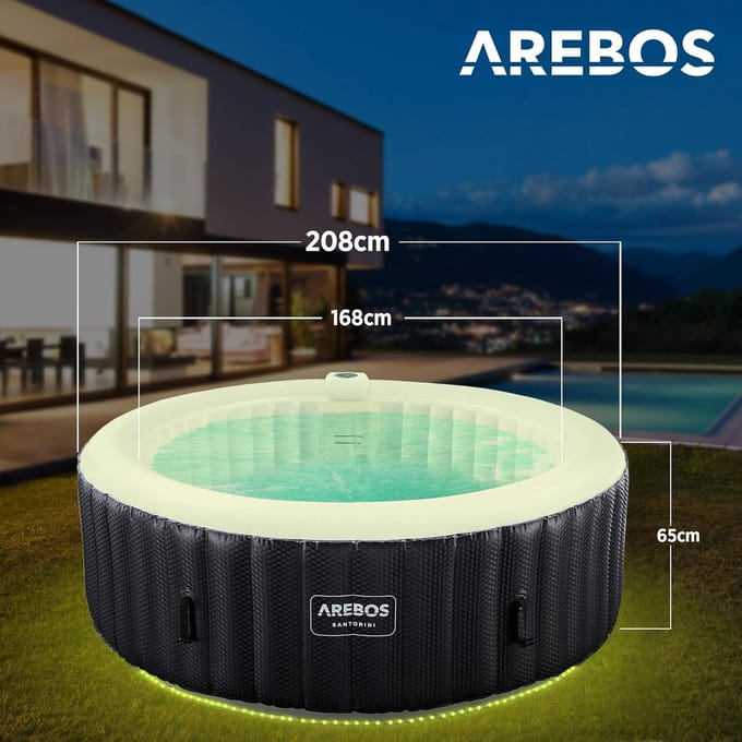 Opblaasbaar Bubbelbad 6 Persoons met - Novihome