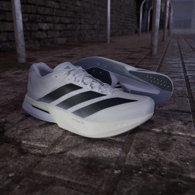 adidas Adizero Boston 13 Wit Zwart Dash Grijs Heren Sneakers Cloud-White Core-Black JS4939 46 white