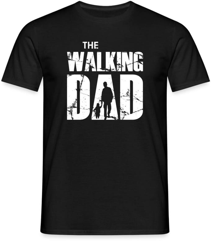 The Walking Dad | Vaderschap | Cadeau Voor Vader T-Shirt Heren