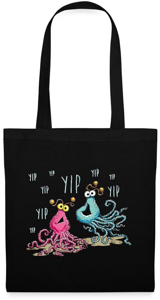 Sesamstraat Yip Yip Alien Tas Van Stof Schoudertas