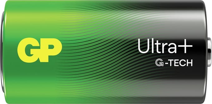 GP Ultra Plus battery - 2 x C - Alkaline