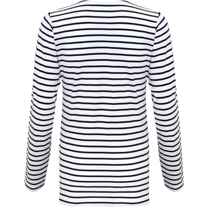 Asquith & Fox Dames/dames Mariniere Kust T-Shirt met lange mouwen (Wit/Zwaar)