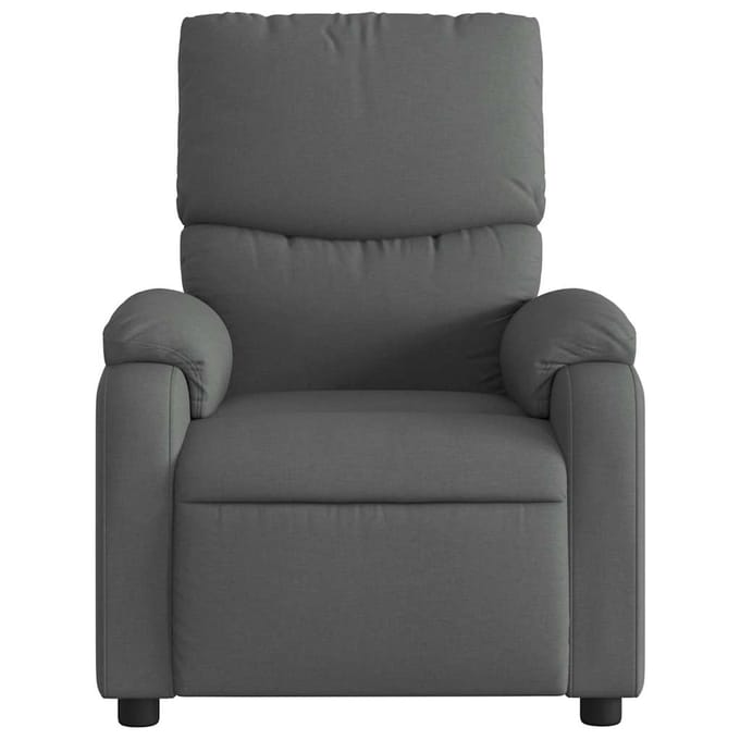 vidaXL - Fauteuil - verstelbaar - stof - donkergrijs