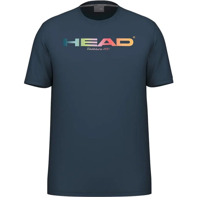 Tennisshirt HEAD Men Rainbow Tee Navy-XXL