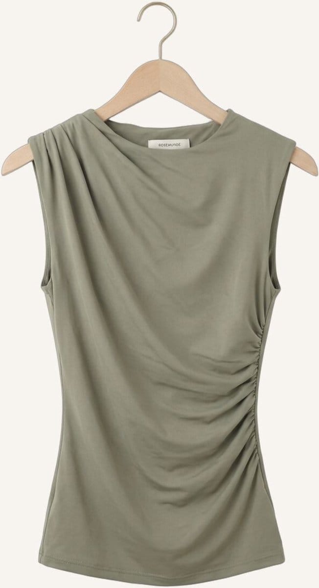 Rosemunde Billie Sl Drape Top Dames - Topjes - Olijf - Maat 44