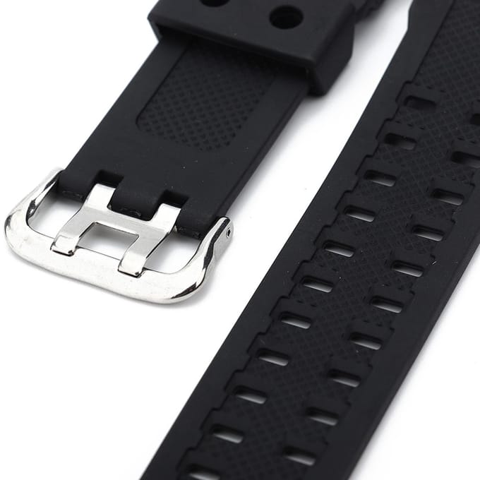 PU Horlogeband Horlogeband Vervangende Band Geschikt voor Casio GA 1000 met Gesp black
