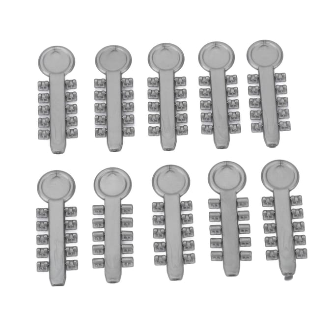 10 pcs Cales Rotatives Dentaires Grises Élastiques Coussinets en Caoutchouc Rotatifs Dentaires pour Correction Dentaire gray