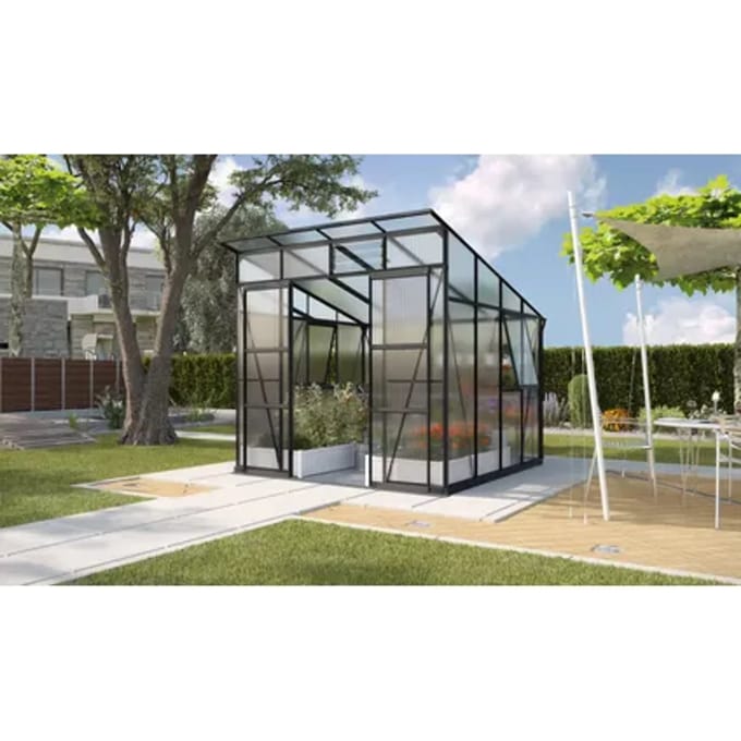 Vitavia Tuinkas Playa 7600 - Polycarbonaat 6mm - Zwart - 258x292x246cm