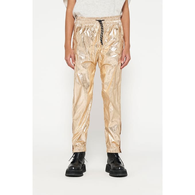 10DAYS Metallic Pants Rose Gold Maat: M | Straight Broeken Outlet | Dames | Goud