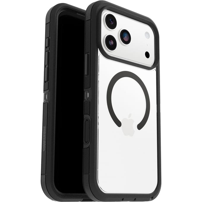 Otterbox Defender Pro XT - Geschikt voor iPhone 17 Pro Max hoesje - Magsafe Backcover - Zwart/Transparant