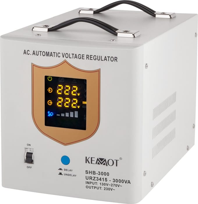 Kemot SHB-3000 - Automatische Spanningsstabilisator - 230 V - Toroïdale Transformator