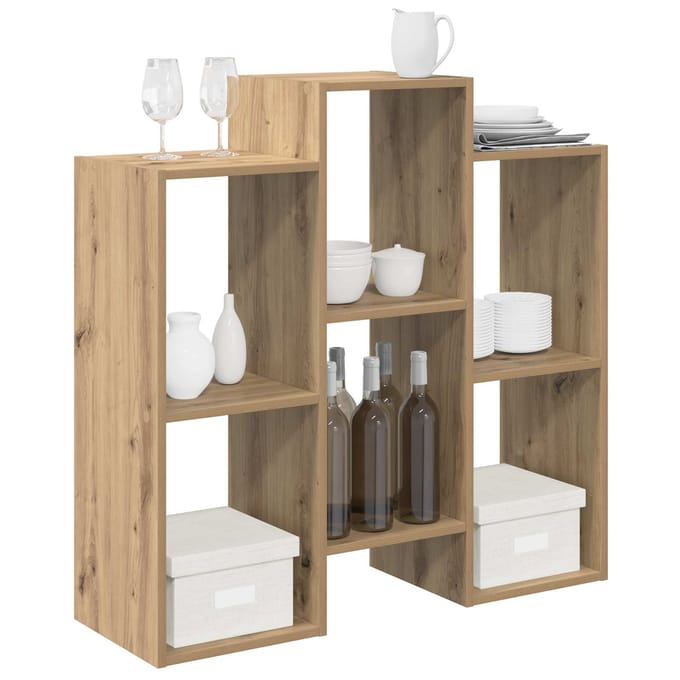 vidaXL - Dressoir - Artisan - Eiken - 90 - x - 30 - x - 90 - cm