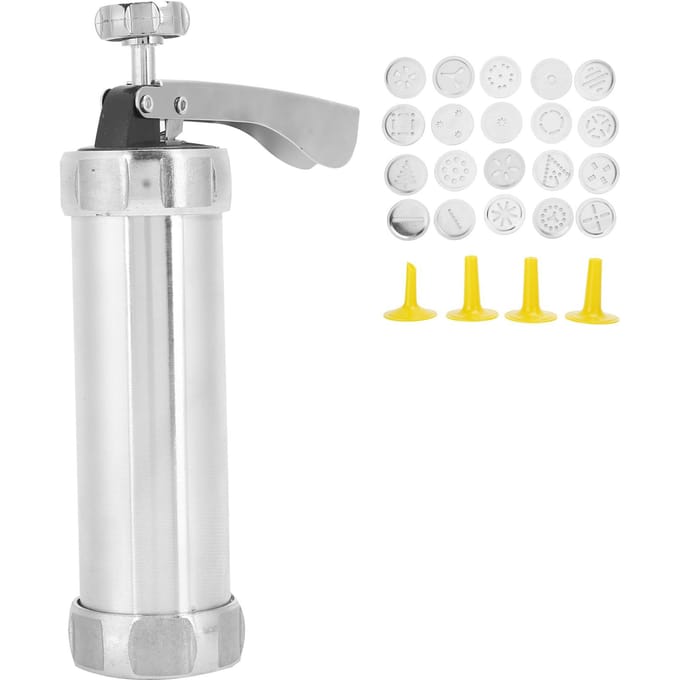 Koekjespers Maker Koekjesvorm Pistool Kit DIY Maken Decoreren Machine Bakgereedschap gray