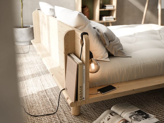 Karup Peek bed - 101 clear lacquered - 160 x 200 cm